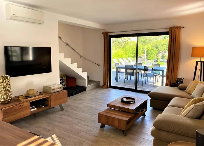 Villa Coconing A 7Min Des Plages - Piscine Chauffee - Clim - Bbq - Parking Privatif - Fibre